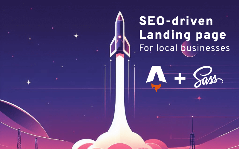 SEO-driven landing page in Astro