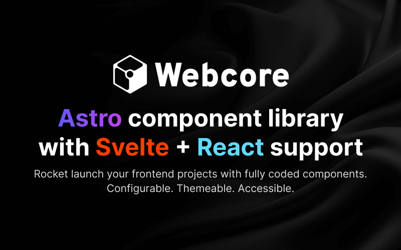 Astro component library with Svelte and React support